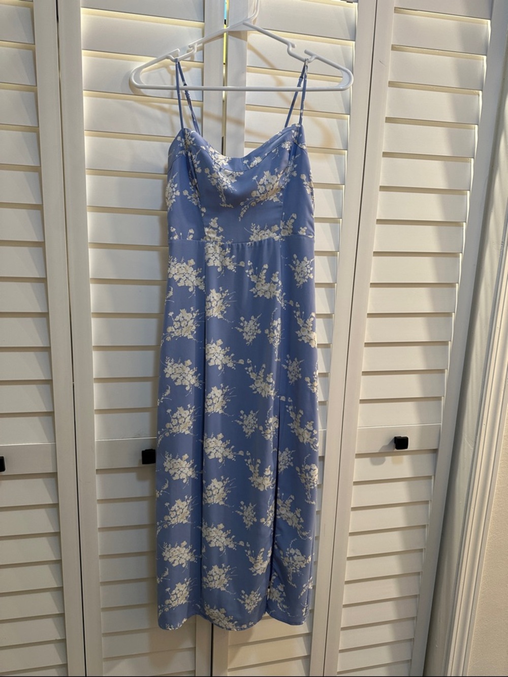 Abercrombie & Fitch Blue Floral Midi Dress